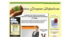 Desktop Screenshot of carbon-footprint-defined.com
