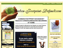 Tablet Screenshot of carbon-footprint-defined.com
